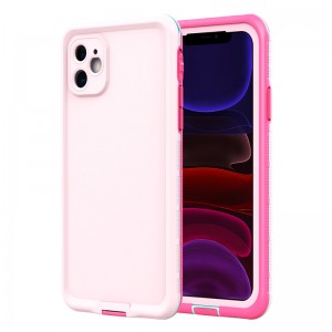 wasserbeständige Handy-Gehäuse wasserbeständige iphone case beste wasserdichte case für iphone 11 () rosa) mit solider color back cover