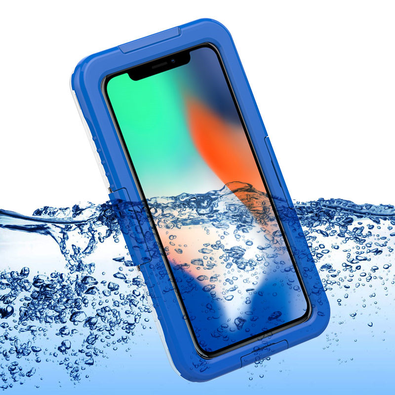 Wasserdichte Handyhülle iPhone XS Max wasserdichte Handyhülle Lifeproof Case (blau)