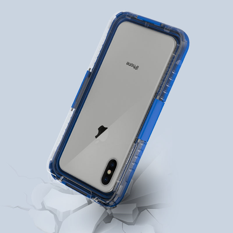 Wasserdichte Handyhülle iPhone XS Max wasserdichte Handyhülle Lifeproof Case (blau)