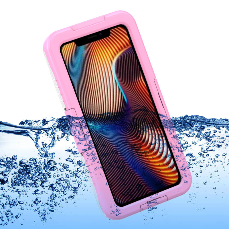 Cheap iphone XR Fall lebenssicher wher& Kombi35;101; um Unterwasser-iphone Fall wasserdicht Gehäuse für Telefon und Geldbörse (Pink)